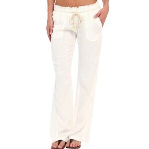 Roxy Women’s Oceanside Pants - Sea Salt White - Medium